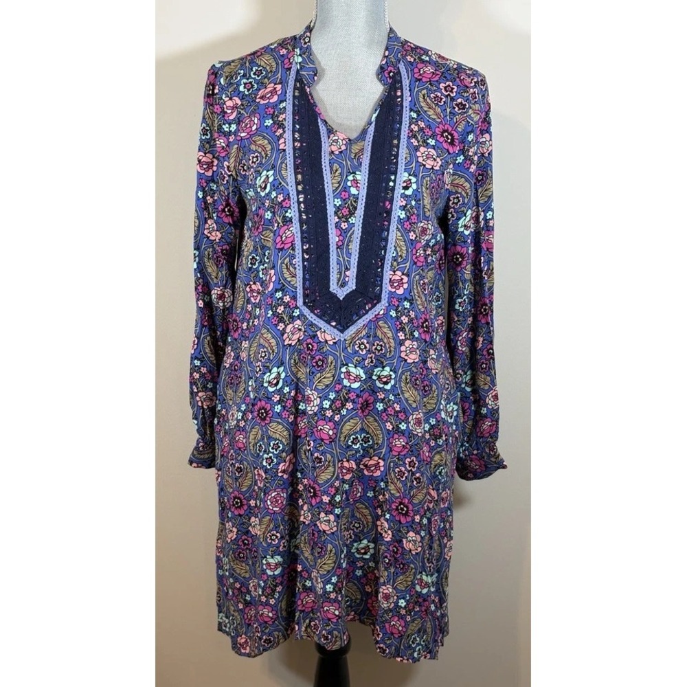 Matilda Jane‎ Dress Womens M Shift Cottagecore Floral Colorful Pockets Prairie